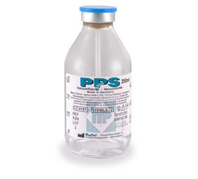 PPS Citrate - Vacuum Glass Bottles - Ozon Health Services